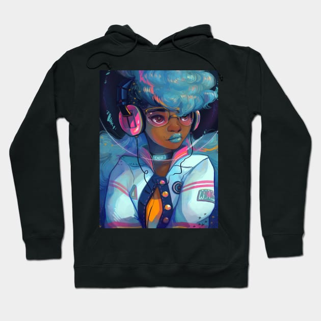 Space Letterman Hoodie by GDBee